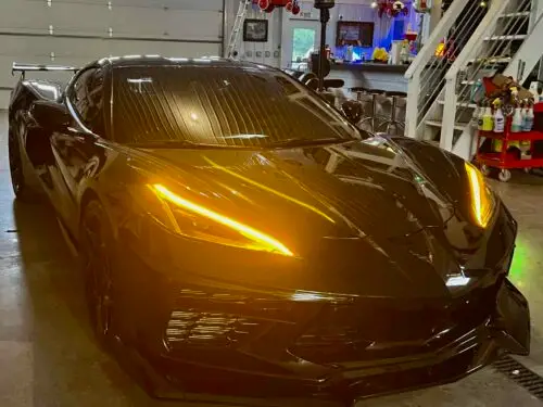C8 corvette amber DRL lights