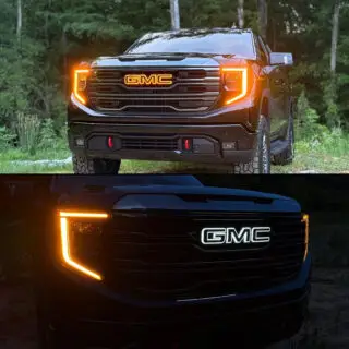 GMC illuminated emblem