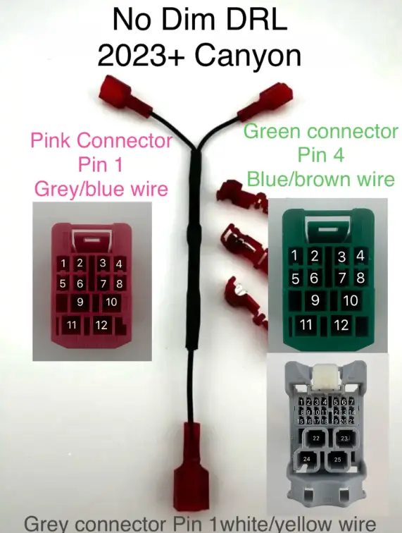 canyon no dim wiring
