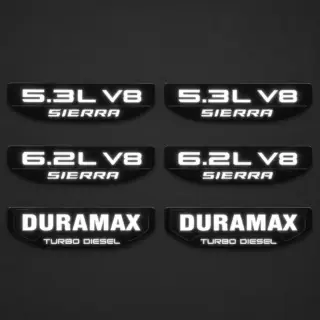 Sierra 1500 illuminated fender badge