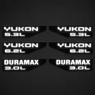 Yukon illuminated fender badge